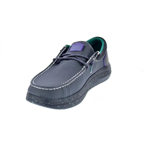 Mocasines Hey Dude zapatos Hombre modelo Wally X Hype Negro Elástico