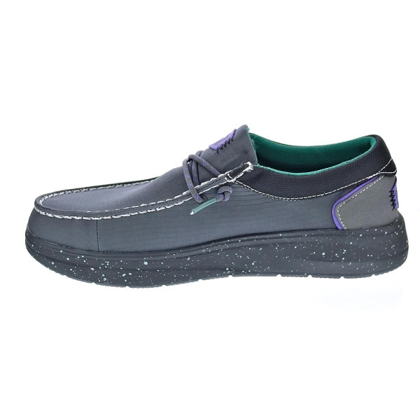 Mocasines Hey Dude zapatos Hombre modelo Wally X Hype Negro Elástico