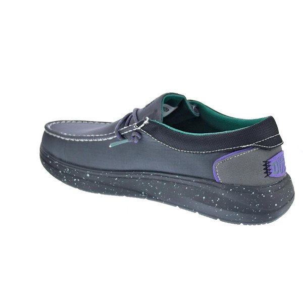 Mocasines Hey Dude zapatos Hombre modelo Wally X Hype Negro Elástico