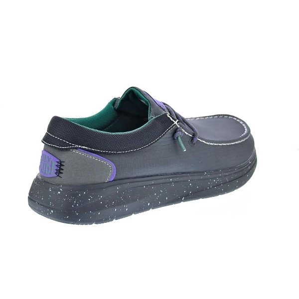 Mocasines Hey Dude zapatos Hombre modelo Wally X Hype Negro Elástico
