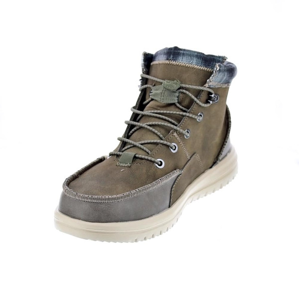 Botines Hey Dude zapatos Hombre modelo Bradley Classic Marrón Elástico