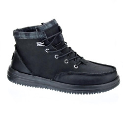 Botines Hey Dude zapatos Hombre modelo Bradley Calssic Negro Elástico 2