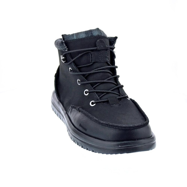 Botines Hey Dude zapatos Hombre modelo Bradley Calssic Negro Elástico