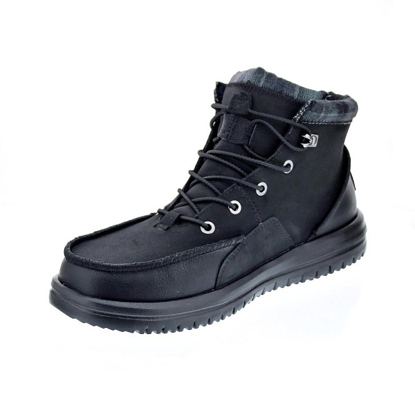 Botines Hey Dude zapatos Hombre modelo Bradley Calssic Negro Elástico