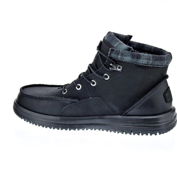 Botines Hey Dude zapatos Hombre modelo Bradley Calssic Negro Elástico