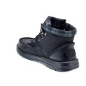 Botines Hey Dude zapatos Hombre modelo Bradley Calssic Negro Elástico