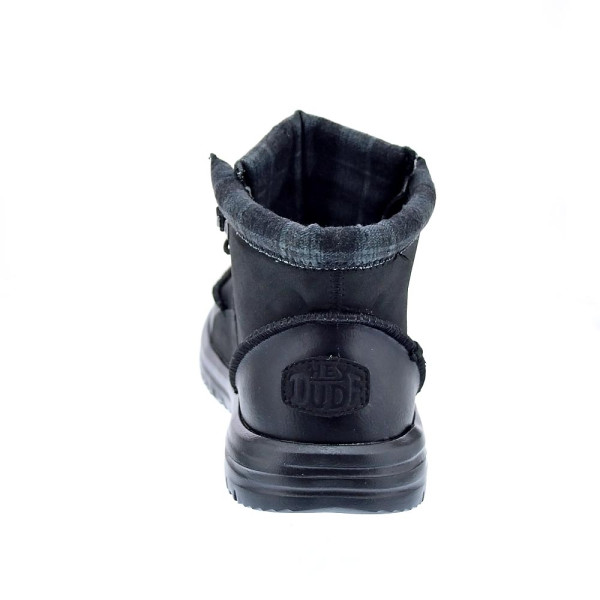 Botines Hey Dude zapatos Hombre modelo Bradley Calssic Negro Elástico