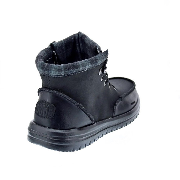 Botines Hey Dude zapatos Hombre modelo Bradley Calssic Negro Elástico