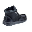 Botines Hey Dude zapatos Hombre modelo Bradley Calssic Negro Elástico