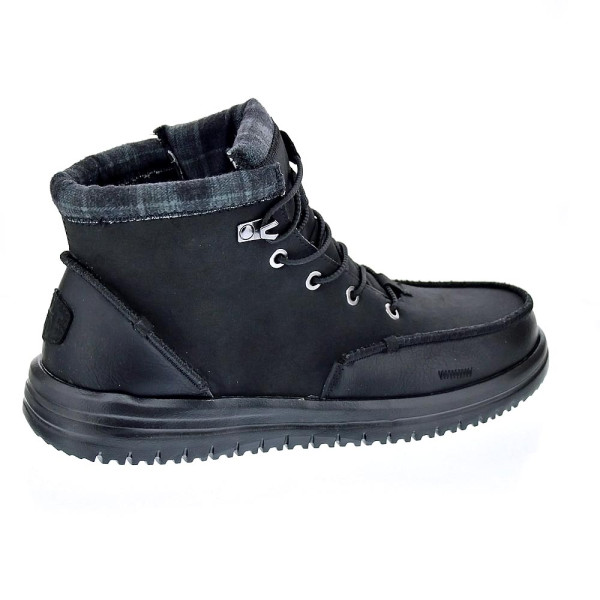 Botines Hey Dude zapatos Hombre modelo Bradley Calssic Negro Elástico