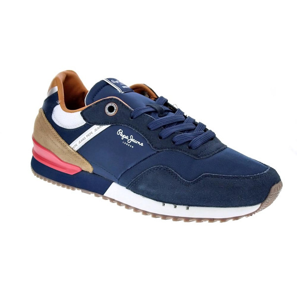 Zapatillas Pepe Jeans zapatos Hombre modelo London Brand Azul Cordón