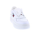 Zapatillas Tommy Hilfiger zapatos Mujer modelo Retro Basket Platform Blanco Cordón