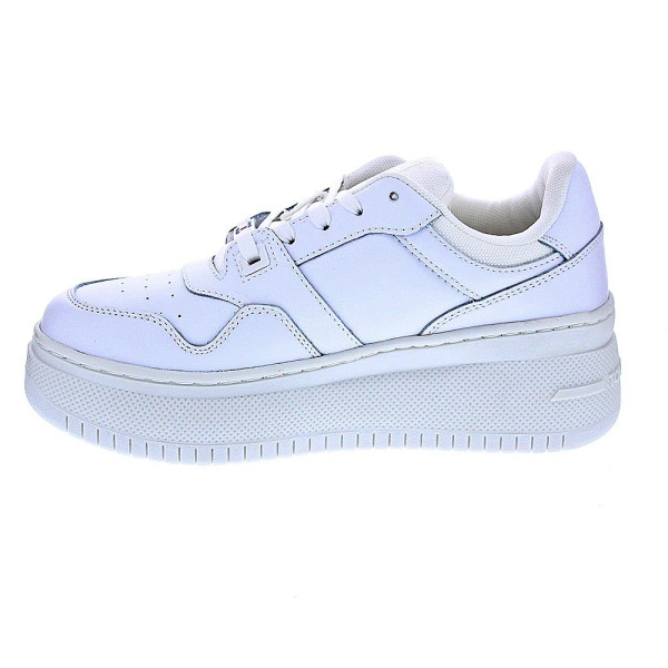 Zapatillas Tommy Hilfiger zapatos Mujer modelo Retro Basket Platform Blanco Cordón