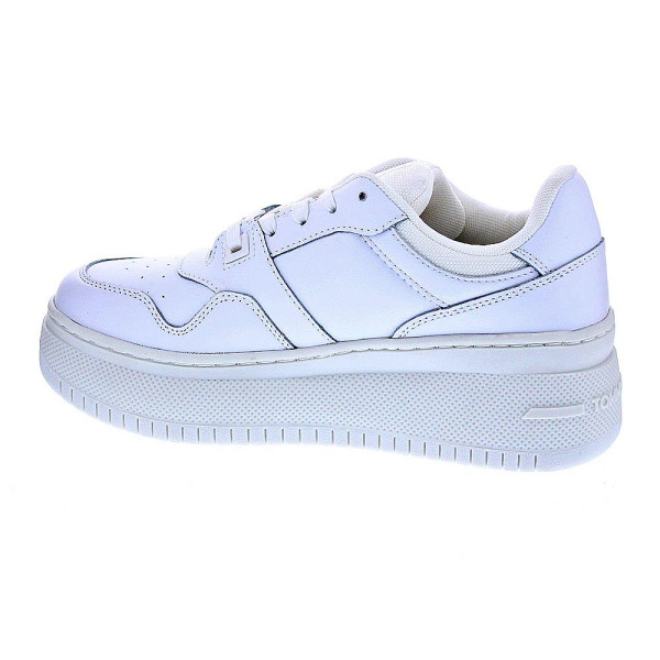 Zapatillas Tommy Hilfiger zapatos Mujer modelo Retro Basket Platform Blanco Cordón