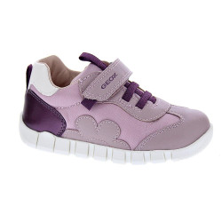Zapatillas Geox zapatos Niña modelo Iupidoo Rosa Velcro 2