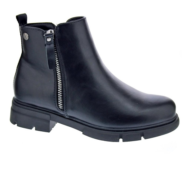 Botines Xti zapatos Niña modelo 151073 Negro Cremallera