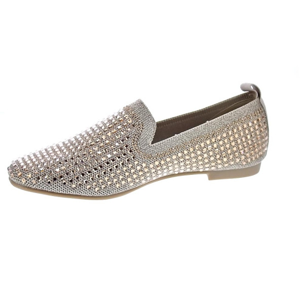 Mocasines La Strada zapatos Mujer modelo 2001004 Oro 