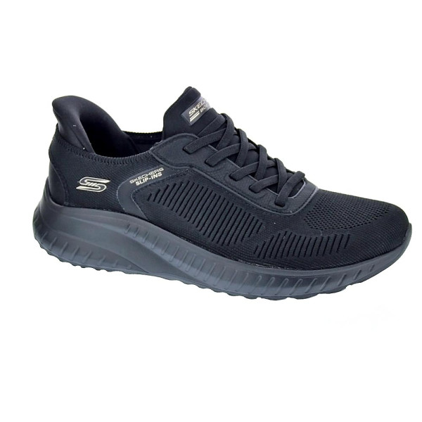 Zapatillas Skechers zapatos Mujer modelo Bobs Sport Negro Elástico