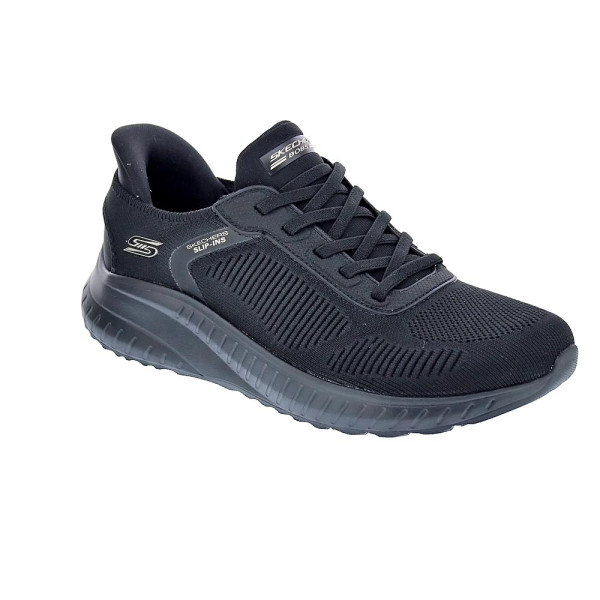 Zapatillas Skechers zapatos Mujer modelo Bobs Sport Negro Elástico