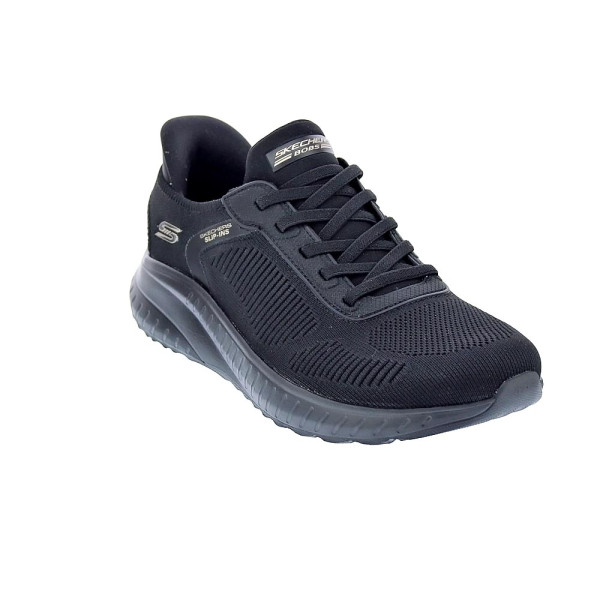 Zapatillas Skechers zapatos Mujer modelo Bobs Sport Negro Elástico