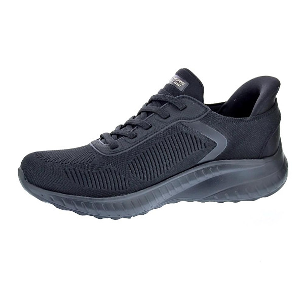 Zapatillas Skechers zapatos Mujer modelo Bobs Sport Negro Elástico