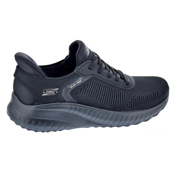Zapatillas Skechers zapatos Mujer modelo Bobs Sport Negro Elástico