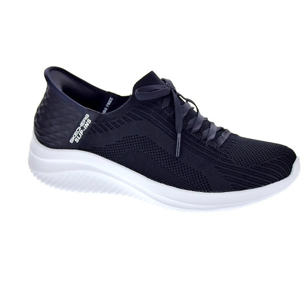 Zapatillas Skechers zapatos Mujer modelo Ultra flex Negro Cordón