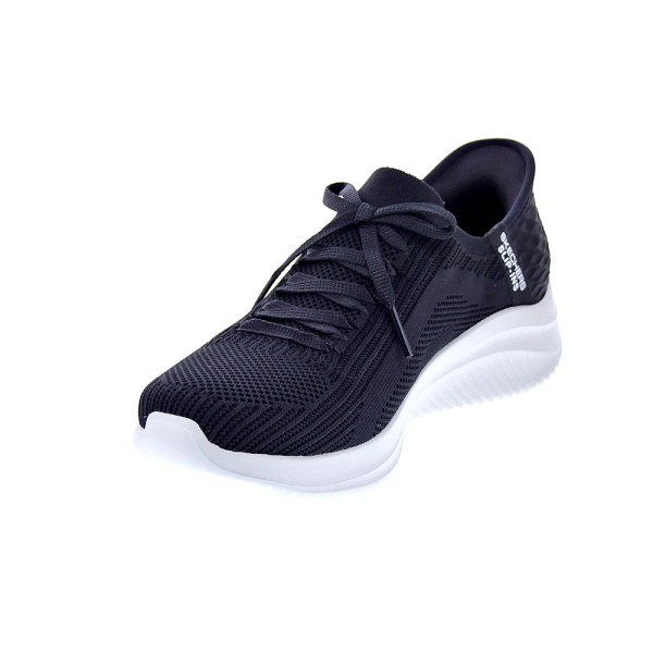 Zapatillas Skechers zapatos Mujer modelo Ultra flex Negro Cordón