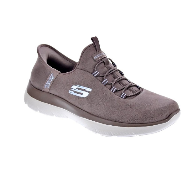 Zapatillas Skechers zapatos Mujer modelo Summits Marrón Elástico