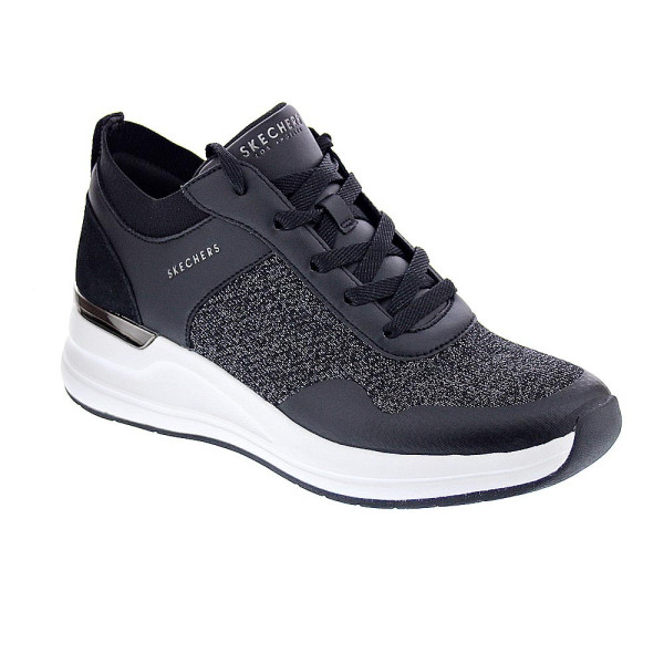 Zapatillas Skechers zapatos Mujer modelo Street Negro Cordón