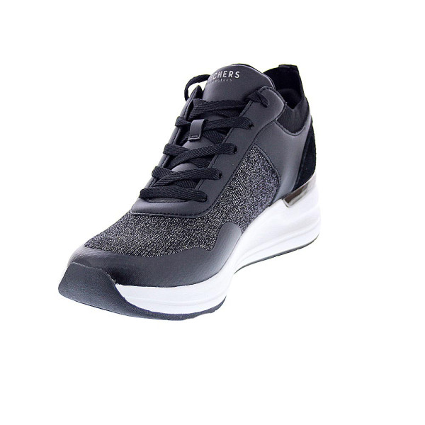 Zapatillas Skechers zapatos Mujer modelo Street Negro Cordón