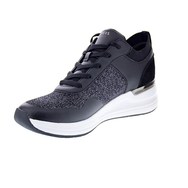 Zapatillas Skechers zapatos Mujer modelo Street Negro Cordón