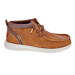 Botines Hey Dude zapatos Hombre modelo Wally Mid Grip Marrón Elástico