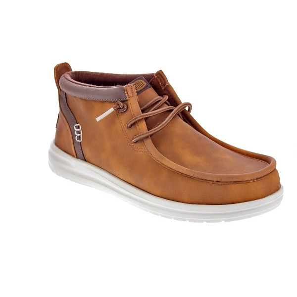 Botines Hey Dude zapatos Hombre modelo Wally Mid Grip Marrón Elástico