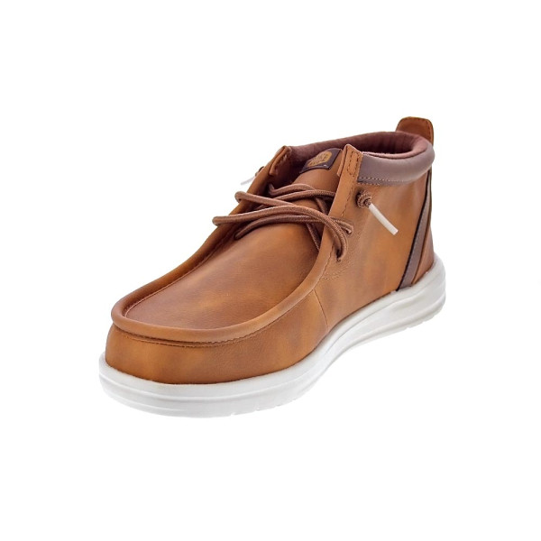 Botines Hey Dude zapatos Hombre modelo Wally Mid Grip Marrón Elástico