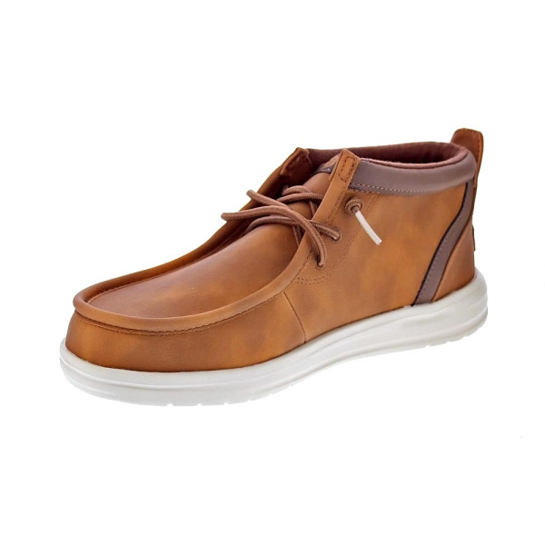 Botines Hey Dude zapatos Hombre modelo Wally Mid Grip Marrón Elástico