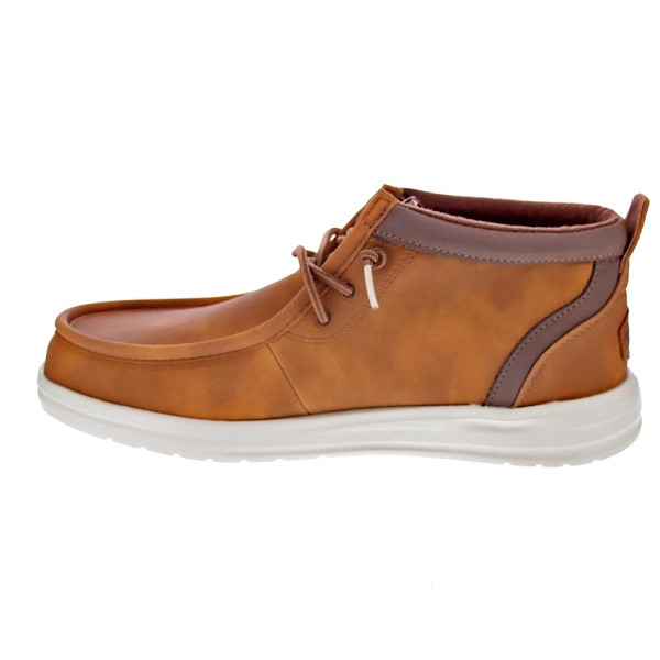 Botines Hey Dude zapatos Hombre modelo Wally Mid Grip Marrón Elástico