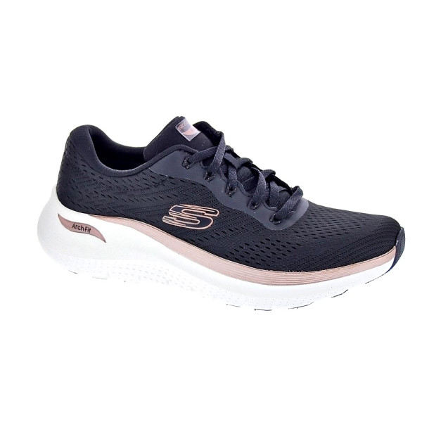 Zapatillas Skechers zapatos Mujer modelo Arch Fit 2.0 Negro Cordón