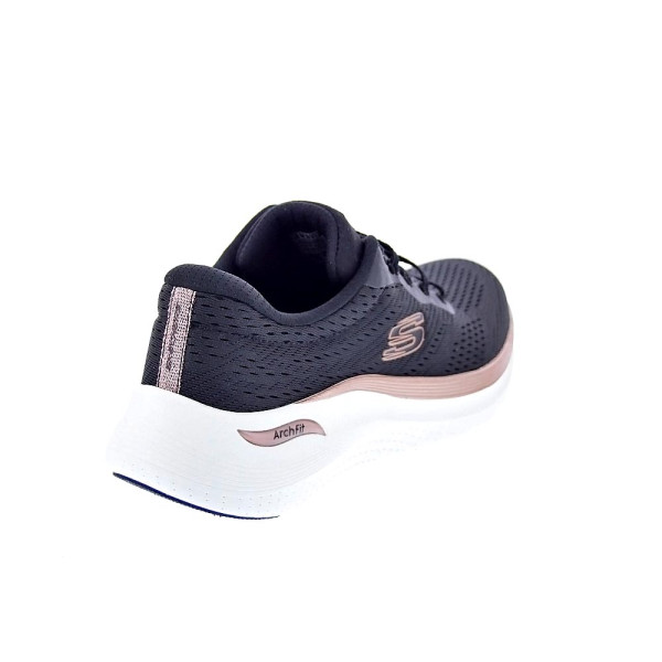 Zapatillas Skechers zapatos Mujer modelo Arch Fit 2.0 Negro Cordón