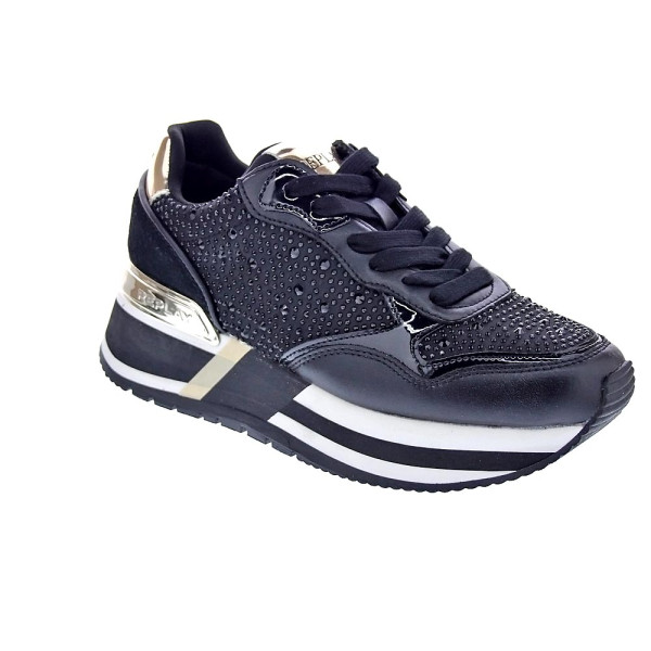 Zapatillas Replay zapatos Mujer modelo Mennet Stone Negro Cordón