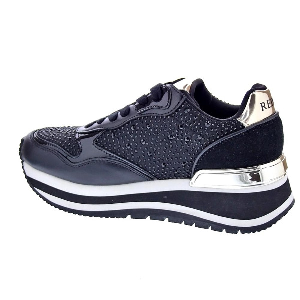 Zapatillas Replay zapatos Mujer modelo Mennet Stone Negro Cordón