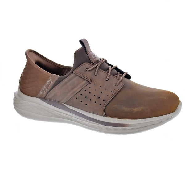 Zapatos Skechers zapatos Hombre modelo Street Wear 210828 CDB Marrón Elástico