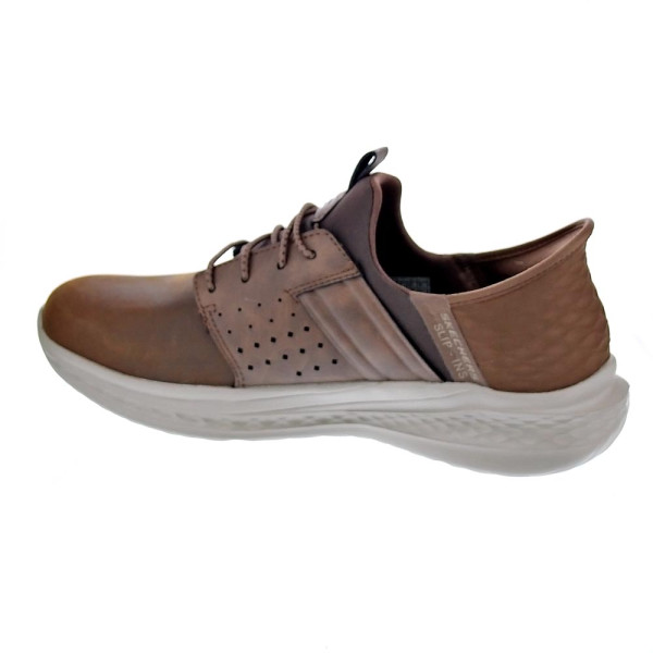 Zapatos Skechers zapatos Hombre modelo Street Wear 210828 CDB Marrón Elástico