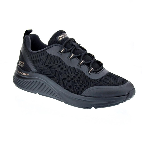 Zapatillas Skechers zapatos Mujer modelo Bobs Sport Negro Elástico
