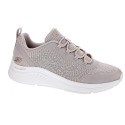 Zapatillas Skechers zapatos Mujer modelo Bobs Sport Beige Elástico