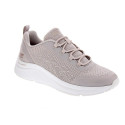 Zapatillas Skechers zapatos Mujer modelo Bobs Sport Beige Elástico