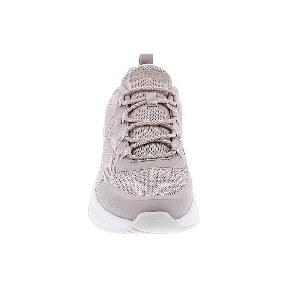 Zapatillas Skechers zapatos Mujer modelo Bobs Sport Beige Elástico