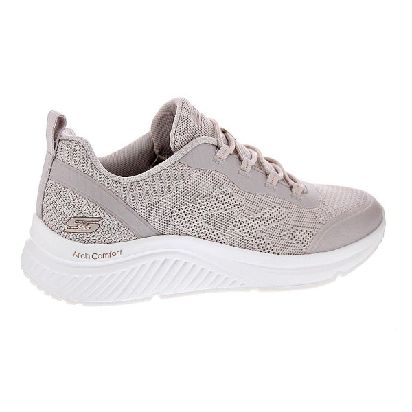 Zapatillas Skechers zapatos Mujer modelo Bobs Sport Beige Elástico