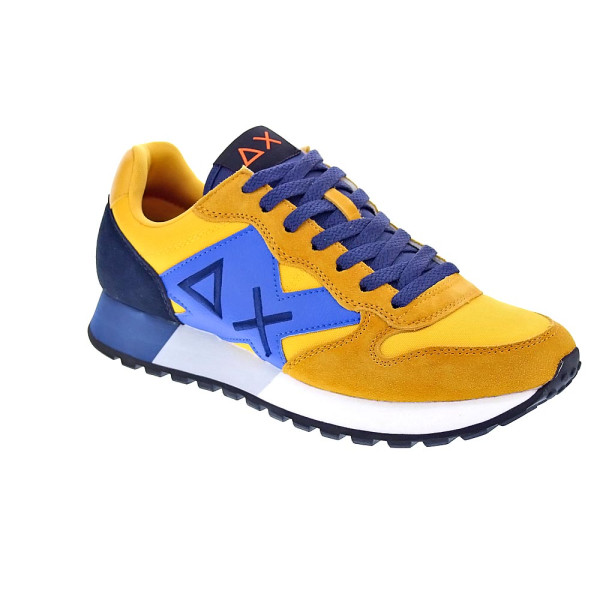 Zapatillas Sun68 AX zapatos Hombre modelo Jaki Solid Amarillo Cordón