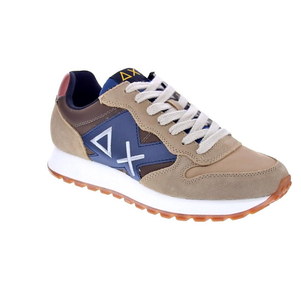 Zapatillas Sun68 AX zapatos Hombre modelo Jaki Bicolor Beige Cordón